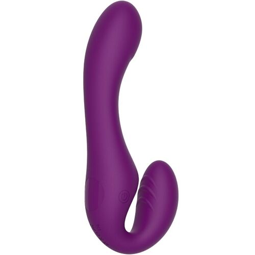 XOCOON - STRAPLESS STRAP-ON VIBRADOR 2 EN 1 CON CONTROL REMOTO MORADO