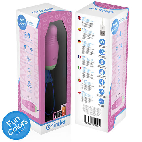 ONINDER CUTE - LOVE PLEASURE HUEVO VIBRO-ROTADOR 360 SILICONA - APP MUNDIAL GRATUITA