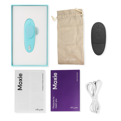 WE-VIBE - MOXIE + VIBRADOR CLÍTORIS AQUA