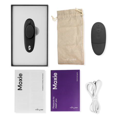 WE-VIBE - MOXIE + VIBRADOR CLÍTORIS NEGRO