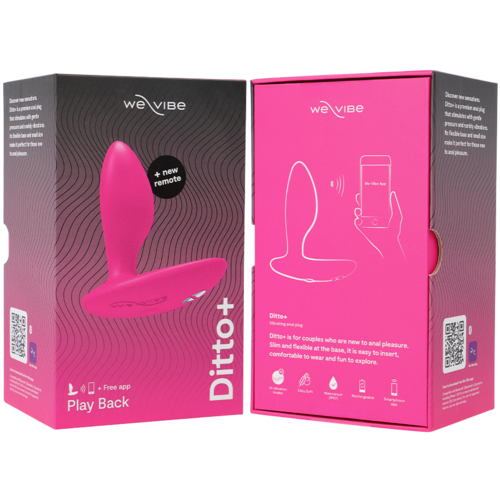 WE-VIBE - DITTO+ PLUG ANAL VIBRADOR ROSA