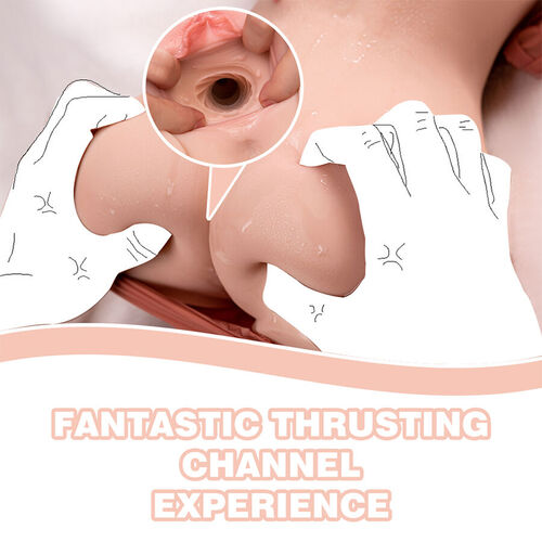 XISE - TINY THRUSTING TORSO REALÍSTICO CON VIBRACIÓN FEMENINO 40 CM