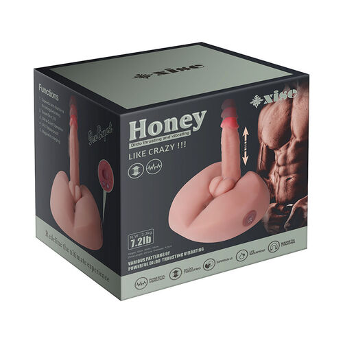 XISE - HONEY MASTURBADOR DILDO REALÍSTICO CON VIBRACIÓN 25 CM