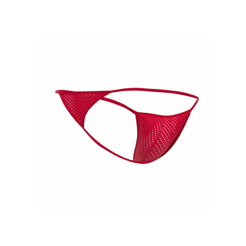 MOB - V-STRING DE MICROFIBRA ROJA TALLA L/XL