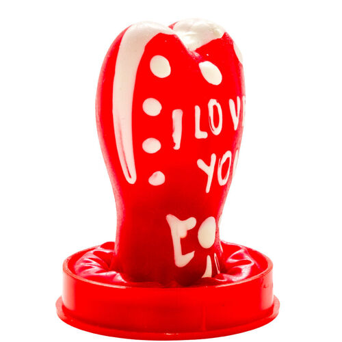 CONDOMERIE - PRESERVATIVO DECORATIVO PINTADO A MANO CORAZÓN - TE AMO MODELO 1