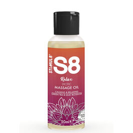 STIMUL8 - S8 RELAX EROTISCHES MASSAGEÖL GRÜNER TEE 50 ML
