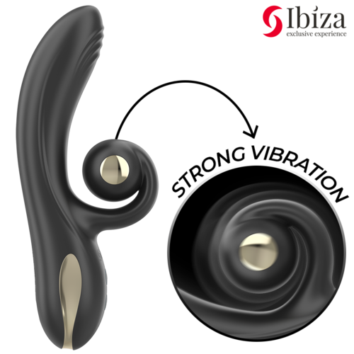 IBIZA - VIBRADOR TWISTER CON ESTIMULADOR CURVE Y VIBRO-ROTACIÓN
