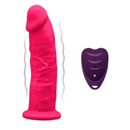 SILEXD - REALISTYCZNY PENIS MODEL 2 RÓŻOWY + PILOT LRS 17 CM