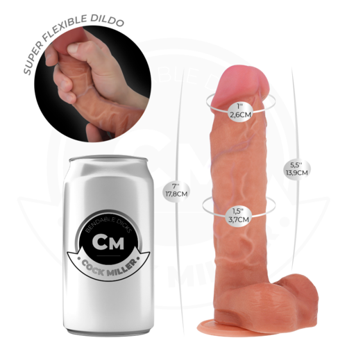 COCK MILLER - DILDO HIPERREALÍSTICO ARTICULABLE 17,8 CM