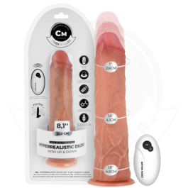 COCK MILLER - DILDO HIPER-REALISTA COM VENTOSA E IMPULSÃO COM CONTROLE REMOTO 20,5 CM
