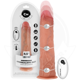 COCK MILLER - DILDO HIPER-REALISTA COM VENTOSA E IMPULSÃO COM CONTROLE REMOTO 21,5 CM