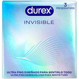 DUREX - ULTRADÜNNE UNSICHTBARE KONDOME 3 EINHEITEN