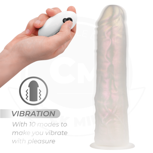 COCK MILLER - DILDO SILICONA 21,5 CM CM , LUCES Y VIBRACIÓN CON CONTROL REMOTO