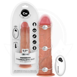 COCK MILLER - DILDO REALISTA COM VENTOSA E CONTROLE REMOTO VIBRAÇÃO 19,5 CM