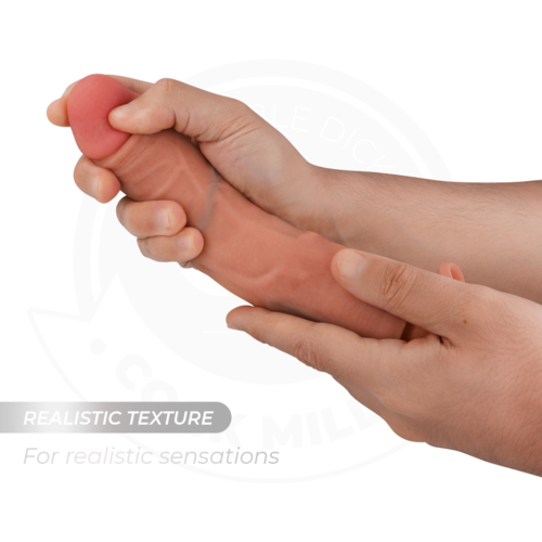 COCK MILLER - DILDO HIPERREALÍSTICO Y VIBRACIÓN CON CONTROL REMOTO 21,5 CM