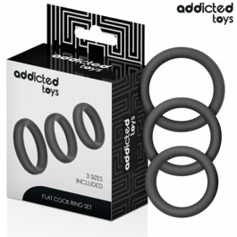 ADDICTED TOYS - SET AUS FLACHEN SILIKONRINGEN
