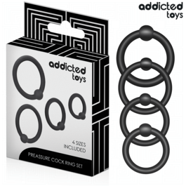 ADDICTED TOYS - SET AUS DRUCKRINGEN AUS SILIKON