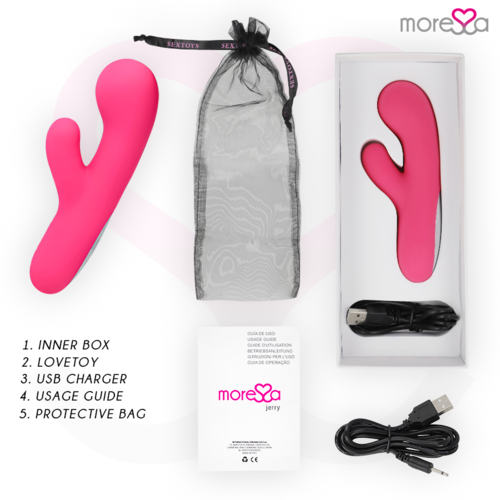 MORESSA - JERRY CLIP VIBRADOR PUNTO G Y CLITORIS PREMIUM SILICONE RECARGABLE