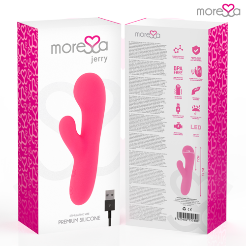 MORESSA - JERRY CLIP VIBRADOR PUNTO G Y CLITORIS PREMIUM SILICONE RECARGABLE