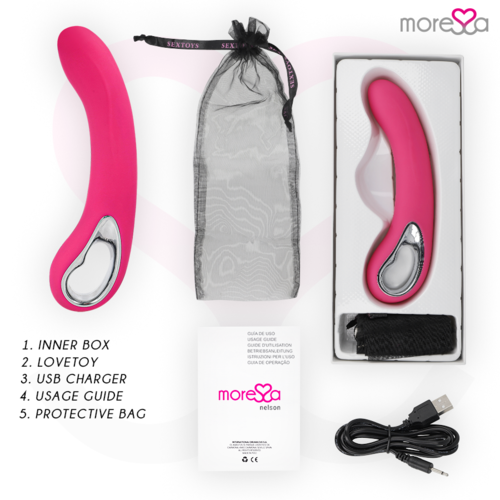 MORESSA - NELSON MASAJEADOR PUNTO G PREMIUM SILICONE RECARGABLE