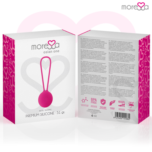 MORESSA - OSIAN ONE ENTRENAMIENTO SUELO PELVICO 51gr PREMIUM SILICONA ROSA