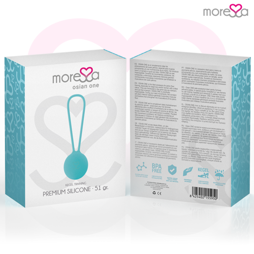 MORESSA - OSIAN ONE ENTRENAMIENTO SUELO PELVICO 51gr PREMIUM SILICONA TURQUESA