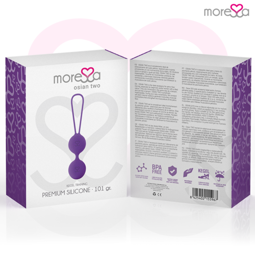 MORESSA - OSIAN TWO ENTRENAMIENTO SUELO PELVICO 101gr PREMIUM SILICONA LILA