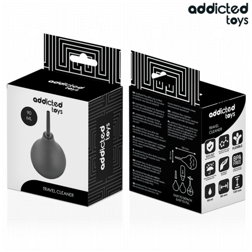 ADDICTED TOYS - LIMPIADOR ANAL DE VIAJE TALLA S 90 ML