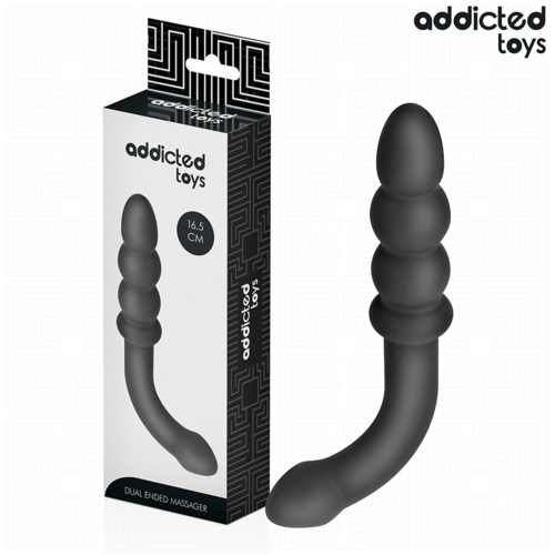 ADDICTED TOYS - MASAJEADOR ANAL DOBLE SILICONA 16,5 CM