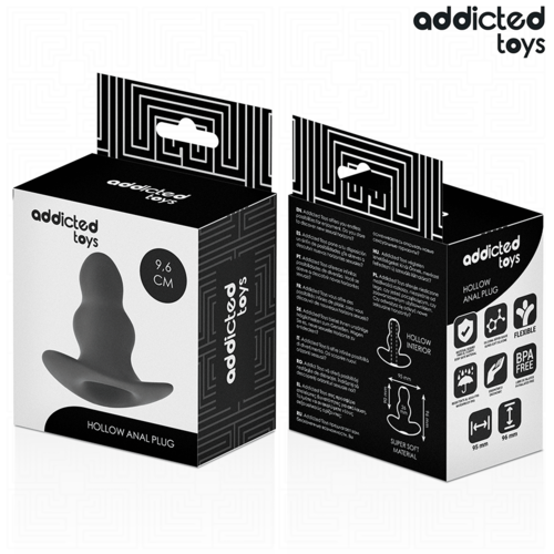 ADDICTED TOYS - PLUG ANAL HUECO SILICONA TALLA M 9,6 CM