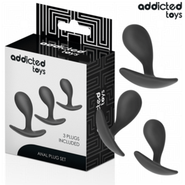 ADDICTED TOYS - 3ER-SET ANALPLUG MODELL 3