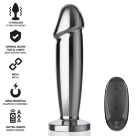 INTENSE - ANAL PLUG 10 VIBRATIONEN METALLDILDO MIT FERNBEDIENUNG M