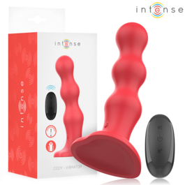 INTENSE - CODY VIBRADOR COM VENTOSA VERMELHO CONTROLE REMOTO