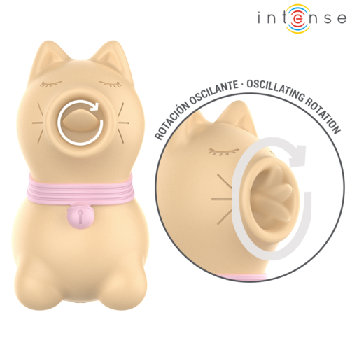 INTENSE - ESTIMULADOR PUPPY LENGUA ROTADORA 360º PARA CLÍTORIS AMARILLO