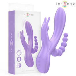 INTENSE - MIKO TRIPLE VIBRATEUR LAPIN & STIMULATEUR & ANAL 7 VIBRATIONS VIOLET