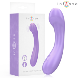 INTENSE - BECKY VIBRATOR 19 CM HEATABLE 7 VIBRATIONS PURPLE