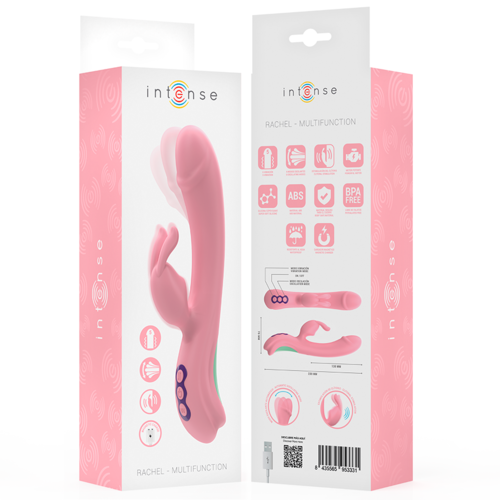 INTENSE - RACHEL VIBRADOR RABBIT 5 VIBRACIONES ROSA