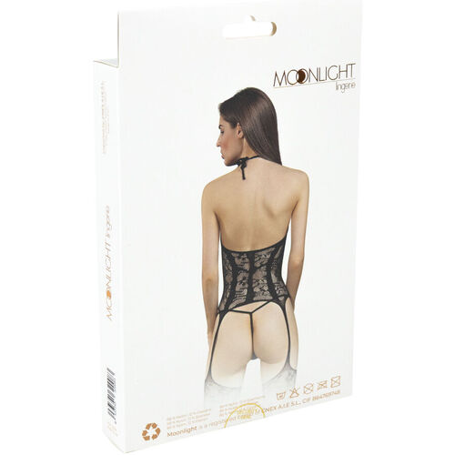 MOONLIGHT - MODELO 8 BODYSTOCKING NEGRO TALLA ÚNICA