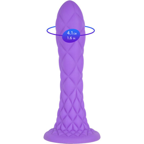 SILEXD - DREAMY DILDO FANTASY SILICONA LIQUIDA TERMOREACTIVO VIOLETA 18.5 CM