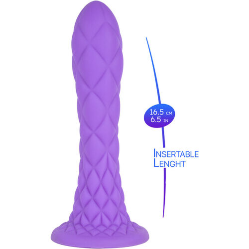 SILEXD - DREAMY DILDO FANTASY SILICONA LIQUIDA TERMOREACTIVO VIOLETA 18.5 CM