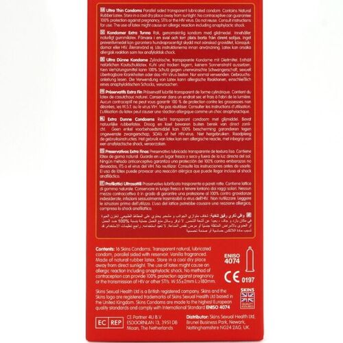 SKINS - ULTRAFINOS PRESERVATIVOS PREMIUM PACK 16