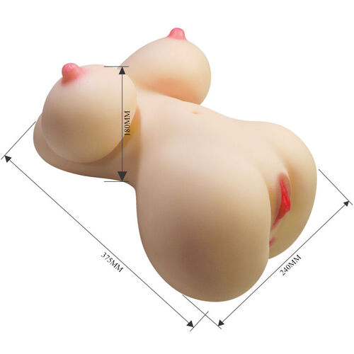 CRAZY BULL - FIONA TORSO FEMENINO REALISTA VAGINA Y ANAL 7.1 KG
