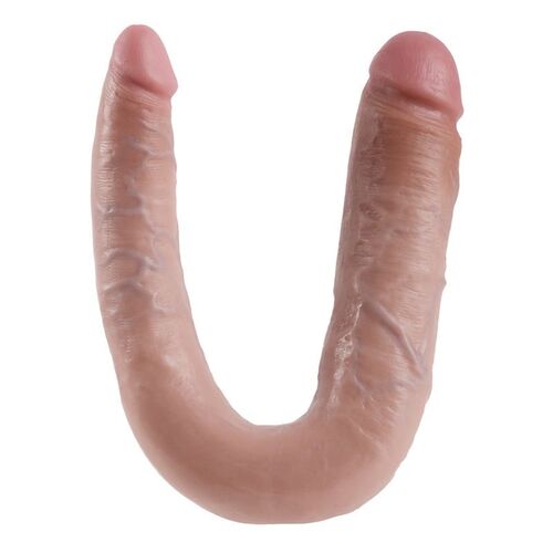 KING COCK DILDO DOBLE PENETRACIÓN 17.8 CM NATURAL