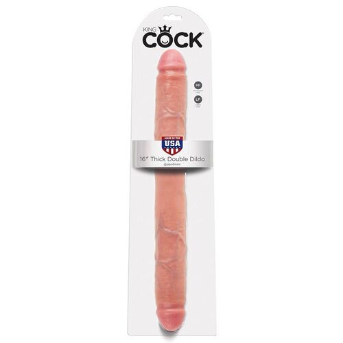 KING COCK THICK DILDO DOBLE PENETRACIÓN 40.6CM