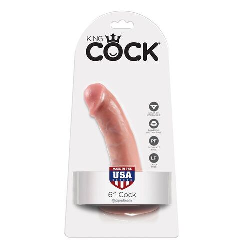 KING COCK 6" PENE NATURAL 15.2 CM