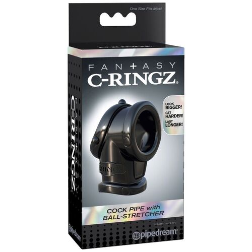 FANTASY C-RINGZ  COCK PIPE WITH BALL STRECH