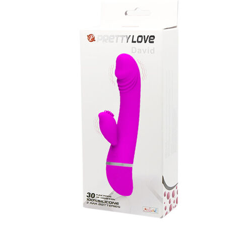 PRETTY LOVE FLIRTATION - VIBRADOR CON RABBIT DAVID