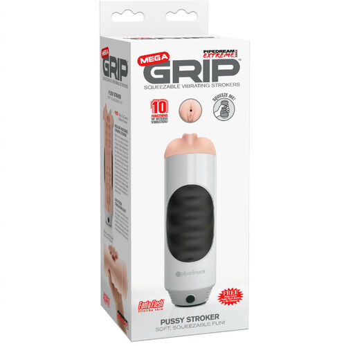 PIPEDREAM EXTREME TOYZ MEGA GRIP VAGINA MASTURBADOR VIBRADOR