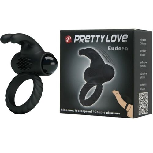 PRETTY LOVE EUDORA ANILLO VIBRADOR CON ESTIMULADOR