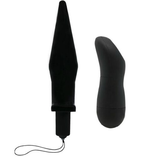 BAILE BUTT PLUG ANAL CON VIBRACION - NEGRO